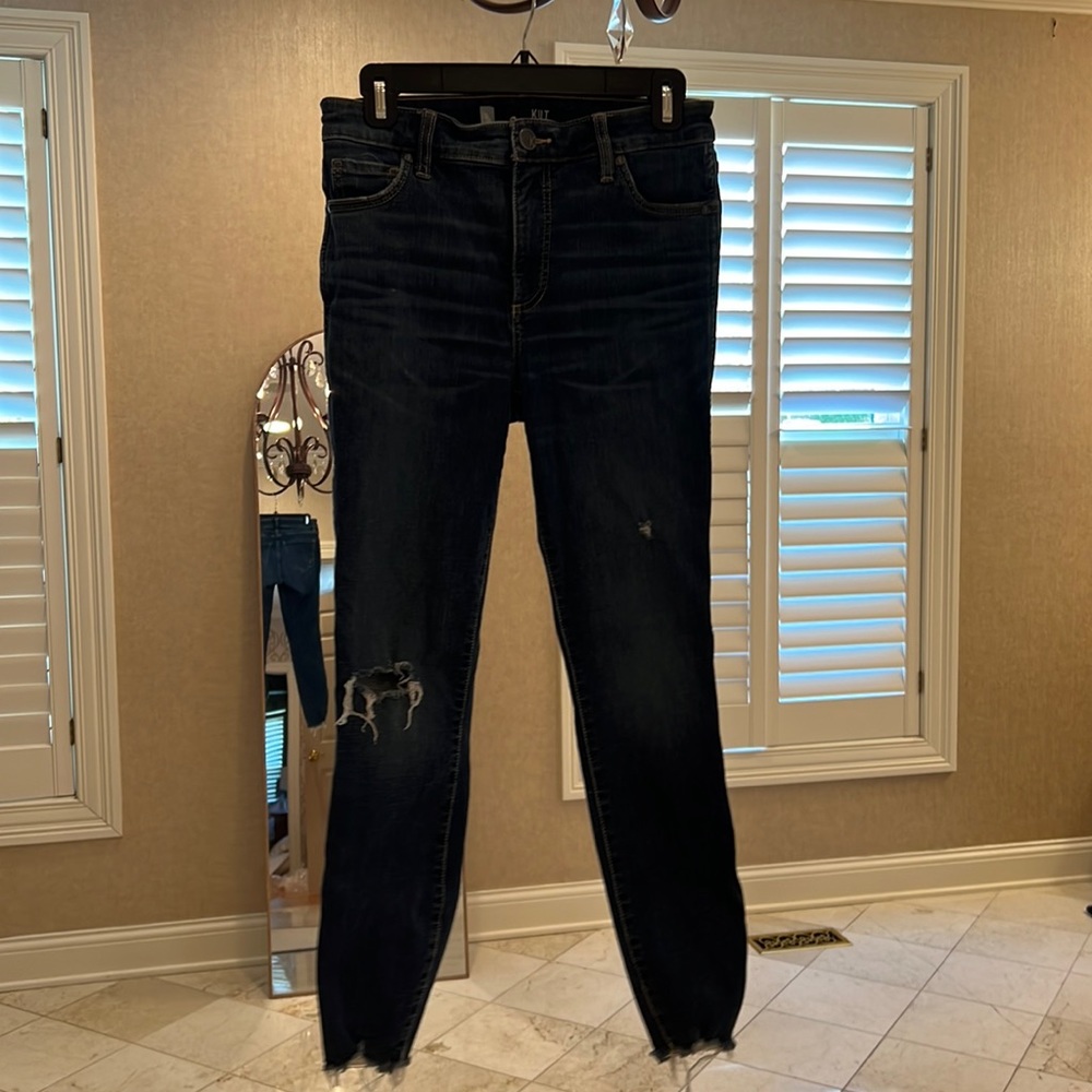 KUT From The Cloth destroyed skinny jeans size 2